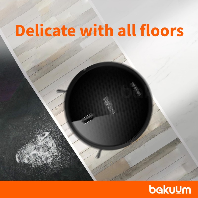 BAKUUM Accessory Set of 4 Side Brushes x3 HEPA Filter