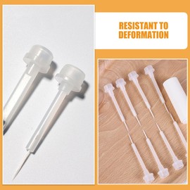 Healeved 20pcs Nail Polish Replacement Brush, Nail Art Liquid Brush Nail Polish Brush Applicator Nail Brushes for DIY Nail Art Design