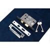 Infinity Decor Fire Rated Polished Chrome 3 Lever Mortice Sash