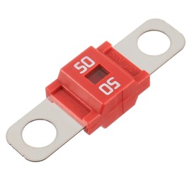 BOJACK AMI/Midi 50A High Current Fuse - Bolt-on Fuse 50 Amp for Cars, Trucks, Construction Vehicles, Buses, Caravans (Pack of 3)