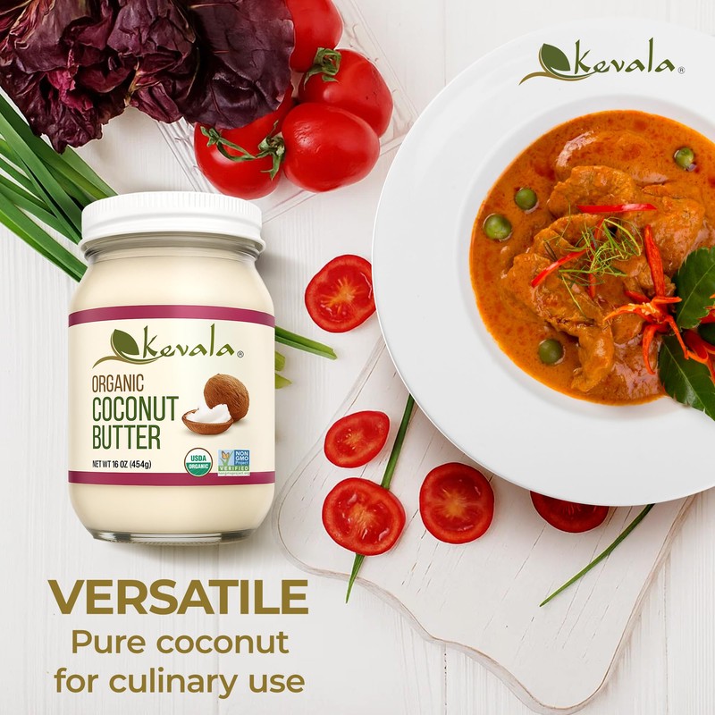 Kevala Organic Coconut Butter – Raw, Cold-Pressed Spread & Cream