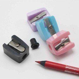 2Pcs Beauty Eyebrow Pencil Sharpener, Makeup Tools Accessories, Travel Friendly Professional Cosmetic Brush Set for Beginners and Artists​​