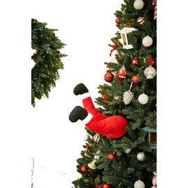 Mr. Christmas Indoor Animated Christmas Kickers 16"-Santa Holiday Decoration, inch, Red