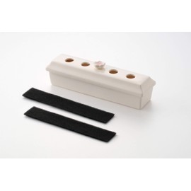 Seto Pottery Co., Ltd. Incense Incense Case, White, Approx. 2.0 x 7.2 inches (5 x 18.3 x 18.3 x 16.5 x 5.5 cm), Setoyaki, Incense Case for Lying