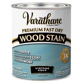 Varathane Premium Fast Dry Wood Stain, Quart, Vintage Aqua