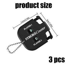 Biunnru Portable Golf Stroke Counter with Keychain 2 Player Digital Score Keeper for Golf Games Compact Handheld Scoring Device for Men & Women Ideal for Outdoor Sports (3)