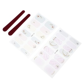 Baluue 2pcs Nail Art Stickers Delicate Manicure Decals for Fun Nail Decoration for Parties Salon Use Includes Unique Cartoon Patterns for Friends Family