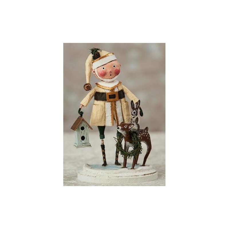 Woodland Santa Holiday Figurine by Lori Mitchell
