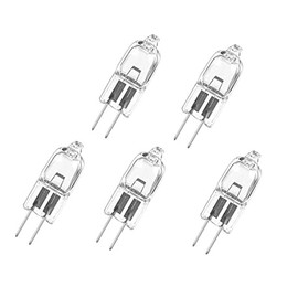 ShuoHui 5 x Halogen Pin Base Lamp, G4 Halogen Bulbs, G4 Base, Dimmable, 12 Volt, 20 Watt, Warm White -2800 K, Clear Capsule Bulbs, Pack of 5