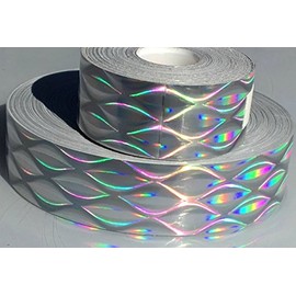1" Rainbow Bobokataan Holographic Hula Hoop Craft Tape - You Choose The Length