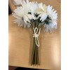 Gerbera Daisy Bouquet 9 Stems 10in Cream