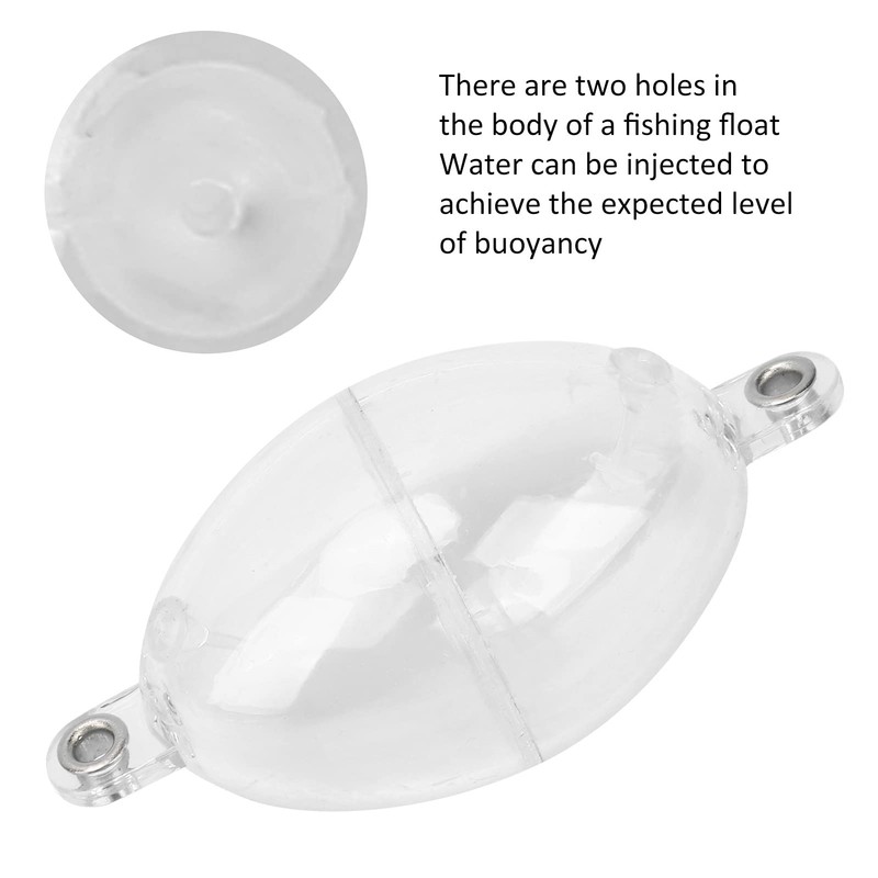 Pack of 5pcs Plastic Fishing Bubble Floats, Sea Coarse Surface