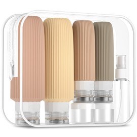 Mrsdry Mrsdry 16 Pack Travel Bottles for Toiletries, Large 6oz Silicone Travel Containers jar for Toiletries, Leak Proof Refillable Liquid Shampoo And Conditioner Travel Essentials toiletry Bottles