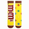 Odd Sox Peanut M&M Split Yellow Men's Crew Socks