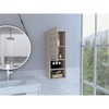 TUHOME Mila Bathroom Cabinet - Light Gray - Material Engineered