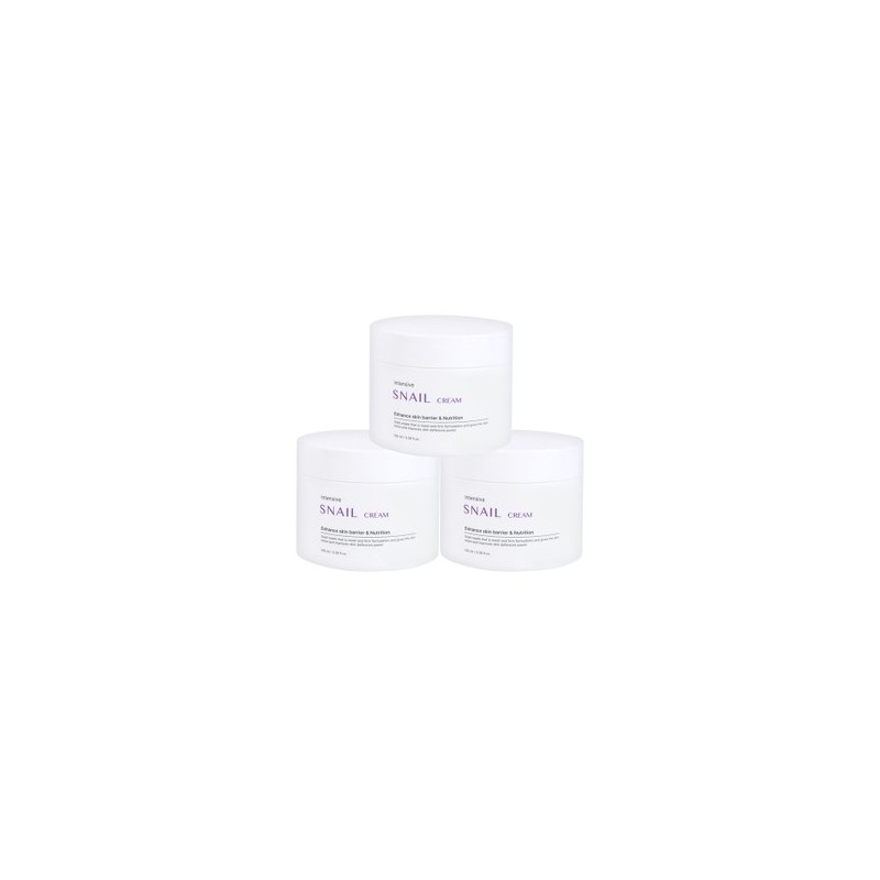 Food Aholic 3-Pack Intensive Snail Cream 100ml / Moisturizing Cream,