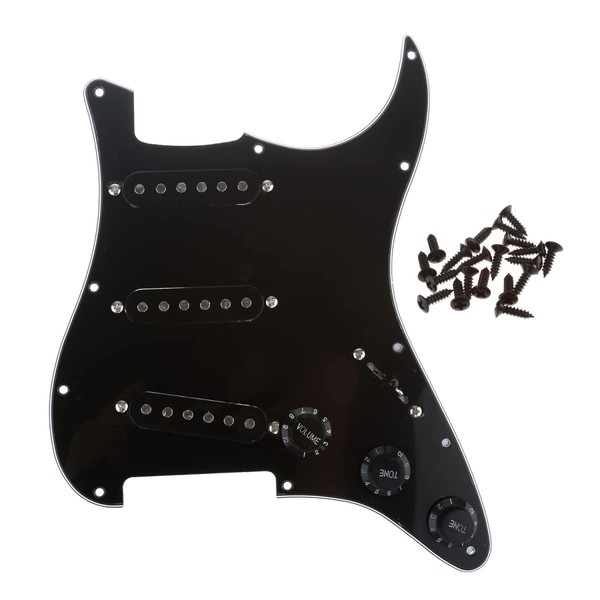 Musiclily 11 Hole SSS Pre-wired Pickguard Strat Loaded Pickguard with