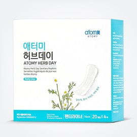 Atomy Herb Day Panty Liner 80 sheets / 애터미 허브데이 팬티라이너 80매