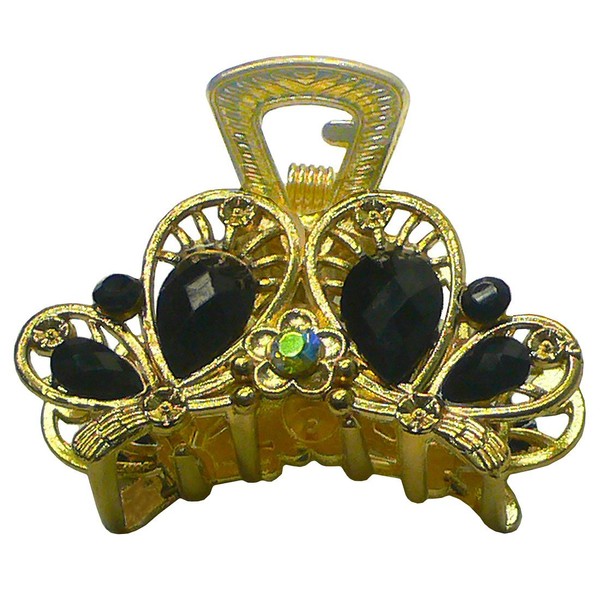 Small Metal Jaw Clip in Holiday Bling Bling Colors on