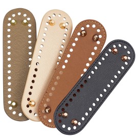 PH PandaHall 4 Colors 7.1x1.9" Bag Bottom Shaper Round Crochet Bag Bottom Leather Bag Shaper Pad for Bags Cushion Base with Holes Bag Shoulder Bags DIY Accessories