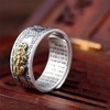 YGLINE Adjustable FENG Shui PIXIU MANI Mantra Protection Wealth Ring,