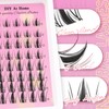 Ahrikiss Manga Lash Clusters Fairy Eyelash Clusters 80Pcs C Curl