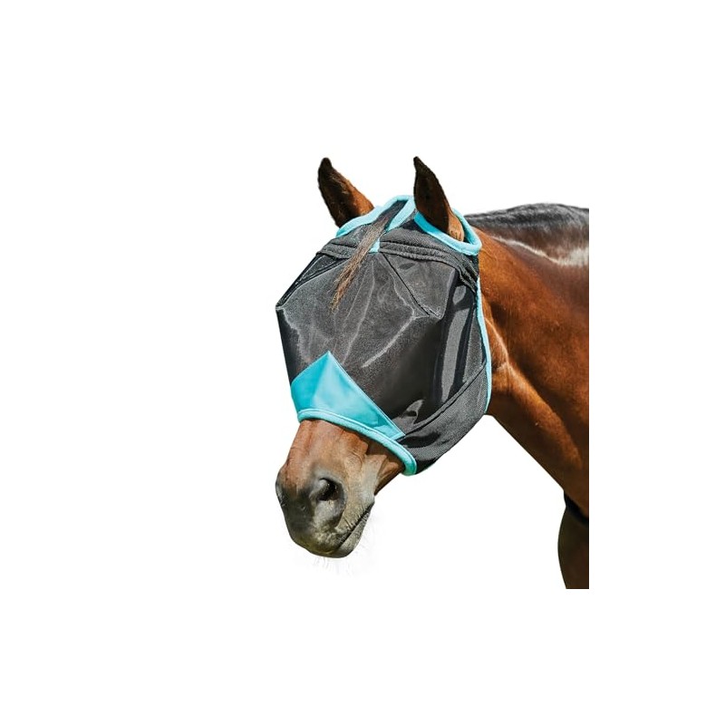 WeatherBeeta ComFiTec Deluxe Fine Mesh Mask, Black/Turquoise, Cob