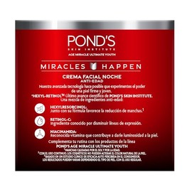 POND'S Crema Facial Antiedad Noche Age Miracle Ultimate Youth, 50g