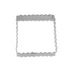 Westmark Terrassenkeks-Ausstechformen-Set Quadrat, Gewellte Kanten, 3-teilig, Größen: ø 4,5,6 cm,
