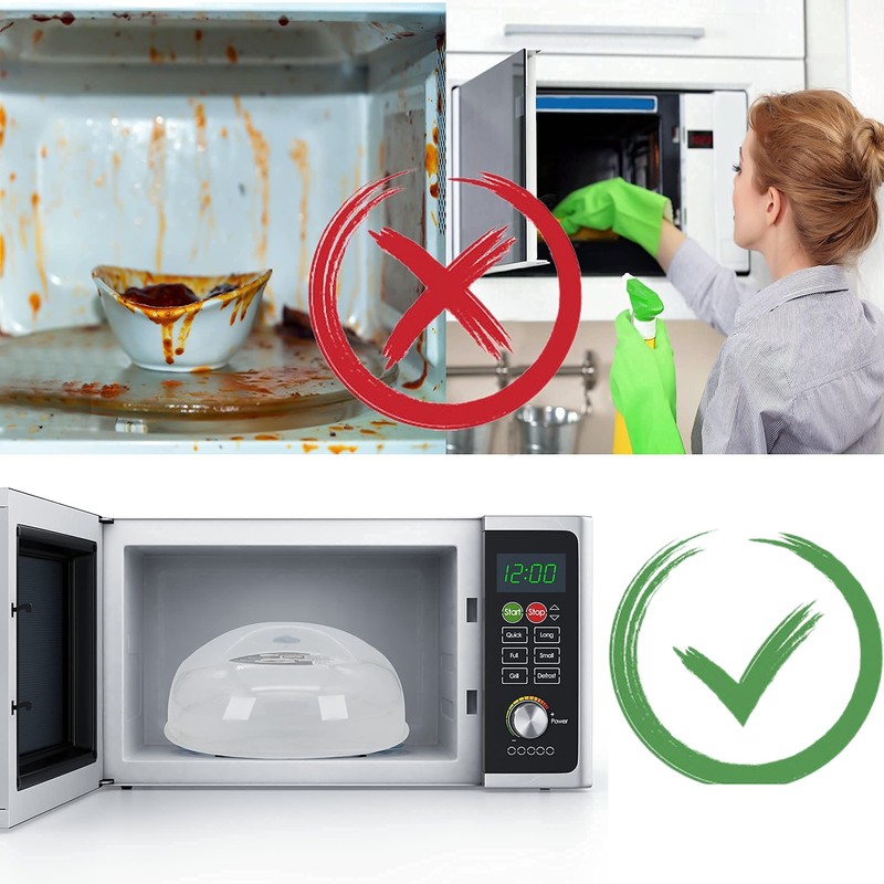 Microwave Splatter Cover for Food Large Microwave Plate Cover Guard