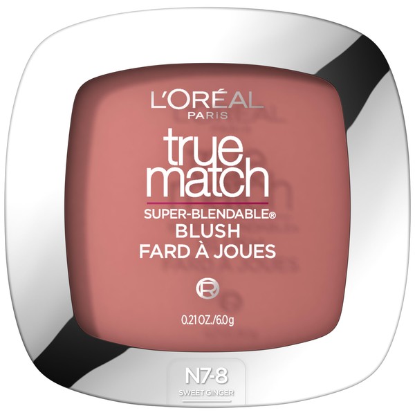 L'Oreal Paris True Match Super-Blendable Powder Blush, Sweet Ginger, 0.21