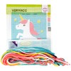 Vervaco Stickpackung Einhorn, Stickbild vorgezeichnet Stickbildpackung, vorbezeichnet, Baumwolle, Mehrfarbig, 12.5