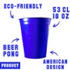 Generique - 20 blue US-style plastic cups