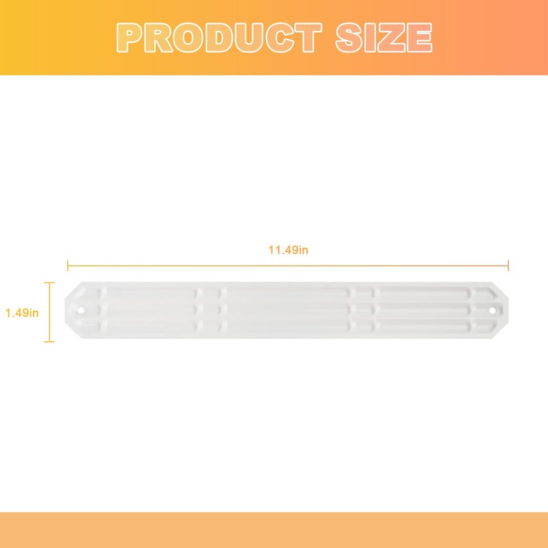 Downspout Gutter Downspout Strap Leader Strap 3x4 White Set of