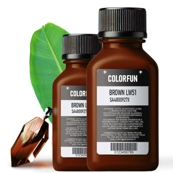 Resin Pro Colour Fun Brilliant Brown Dye Colour, Colouring Liquid