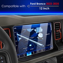 Simpeak 2-Pack 9H Screen Protector Compatible with Ford Bronco 2025 2024 2023 12-Inch Touchscreen Accessories, Anti-Scratch, Sensitive Touch