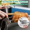 Bamboo Bread Tongs - Set of 12 Reusable Kitchen Tongs