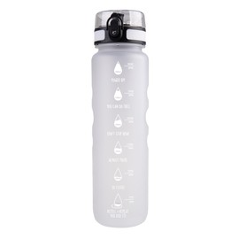 Oasis Tritan Motivational Sports Bottle 1 Litre - White
