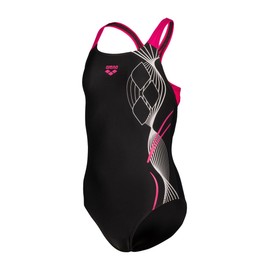 ARENA Costume da Bambina Feel Logo Swim PRO Back