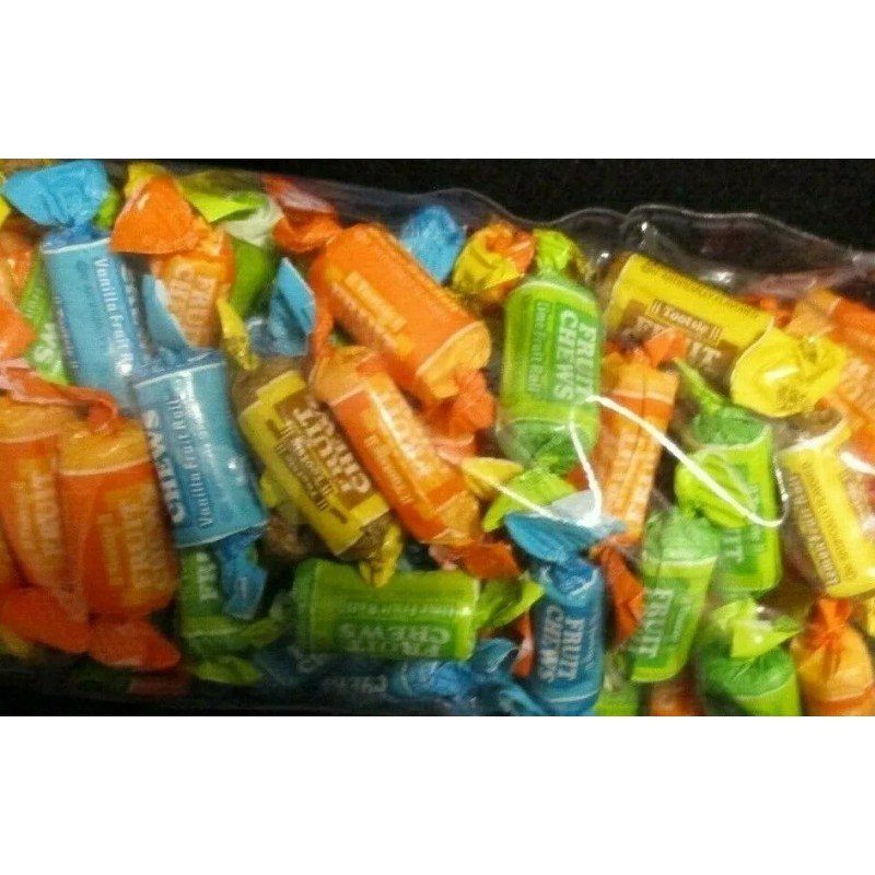 Tootsie FRUIT CHEWS Assorted Mixed Fruit Chews Rolls BULK Candy-