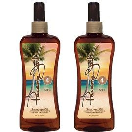 Panama Jack Loción bronceadora solar – SPF 8, amigable con los arrecifes, PABA, parabenos, gluten y crueldad, fórmula hidratante antioxidante, resistente al agua (80 minutos), 6 onzas líquidas, FPS 4., Paquete con 2
