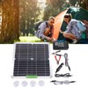 200W 12V Portable Solar Panel Kit Monocrystalline Solar Panel with