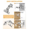 Chibery 2 Pack 180 Degree Soft Close Cabinet Hinges, Lazy