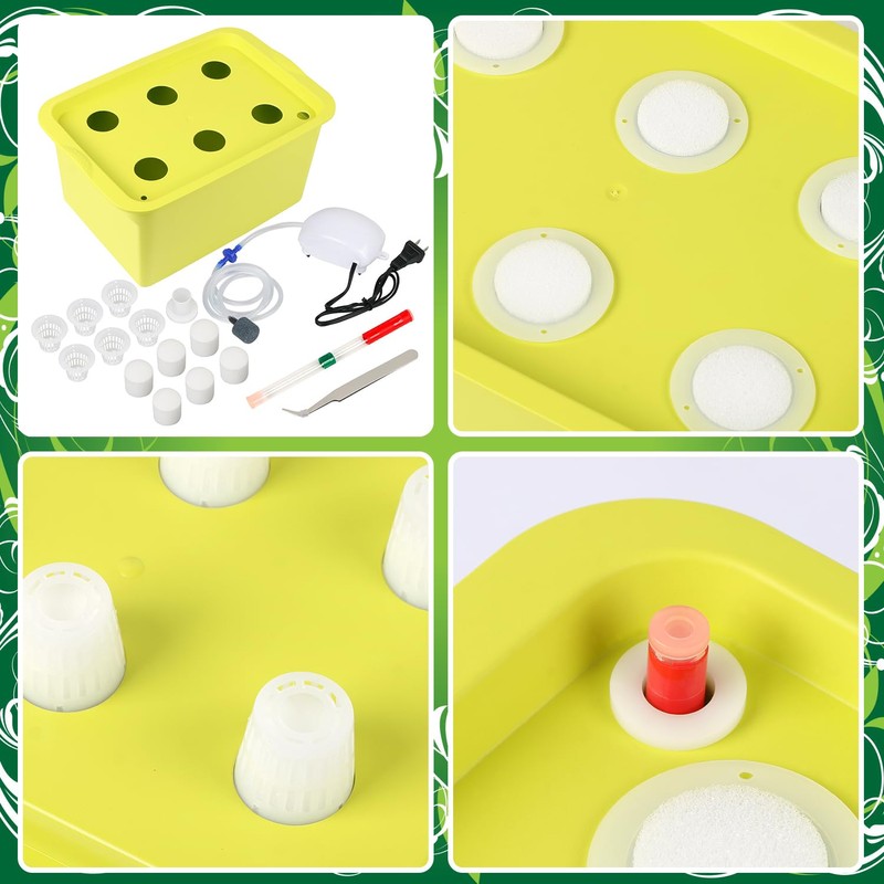 Aunifun Hydroponics Grower Kit Hydroponic SystemSelf Watering Indoor Hydroponics Tools
