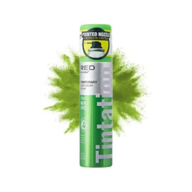 Red by Kiss Tintation Temporary Hair Color Spray 2.82oz, Quick-Dry & Smudge-Proof, Vivid Color Washable Hair Dye, Styling Spray Cosplay Halloween Birthday Party Festival (Neon Green)