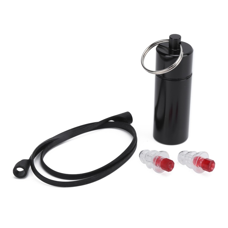 22x67mm Musician Ear Plug Red Noise Reduction Waterproof with Silica