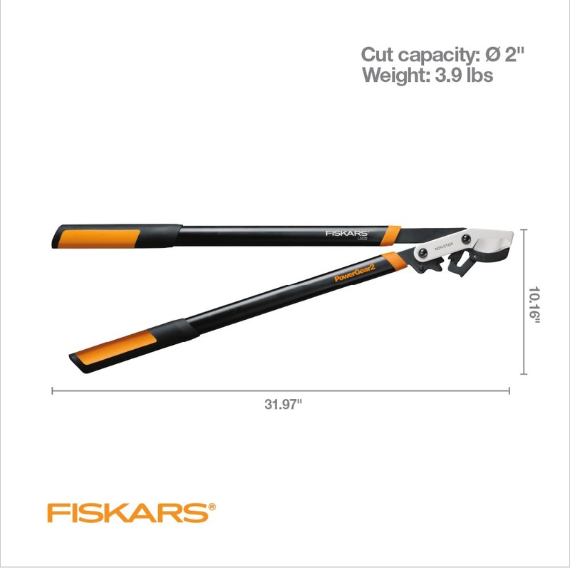 Fiskars 32-Inch Loppers for Tree Trimming, Heavy Duty, Low-Friction Sharp