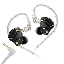 KZ ZS12 Pro 2 KZ Earphones 1DD+5BA Hybrid IEM Wired Earphones Ear Monitor Chinese Built-in Electronic Crossover Board HIFI Sound Quality Game Compatible FPS In-Ear Type Earphones Wired Gaming