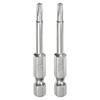 QUARKZMAN Pack of 2 T15 Security Torx Bit 1/4 Inch