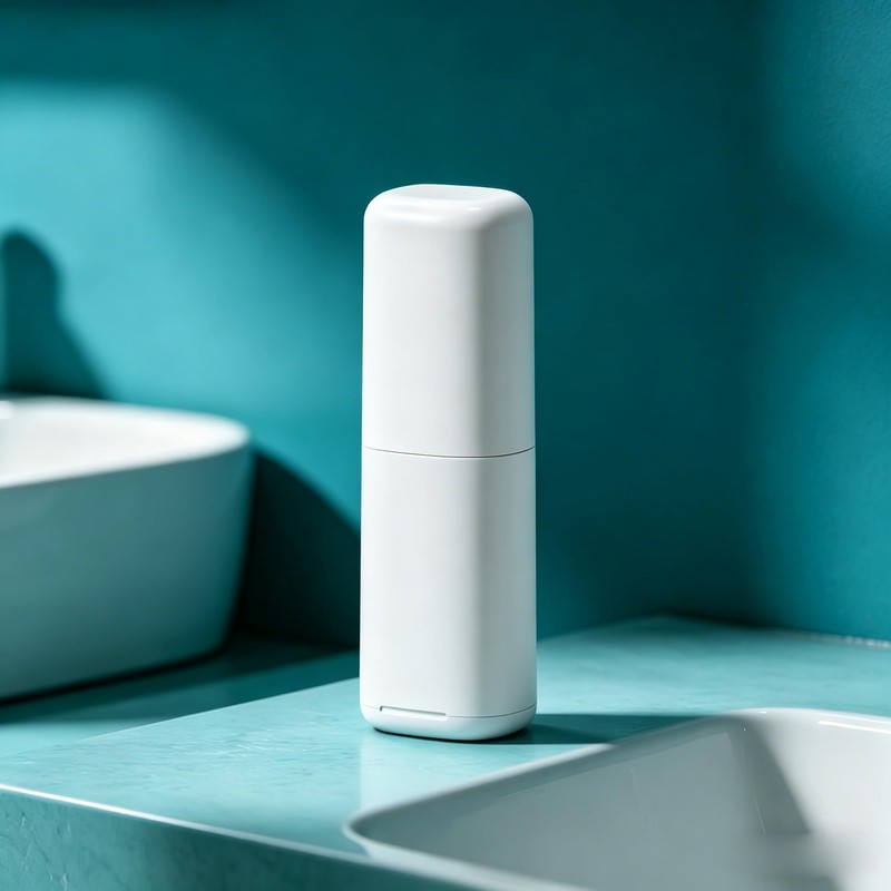 White Travel Toothbrush Case, Portable Plastic Toothbrush Holder with Dustproof